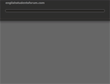 Tablet Screenshot of englishstudentsforum.com